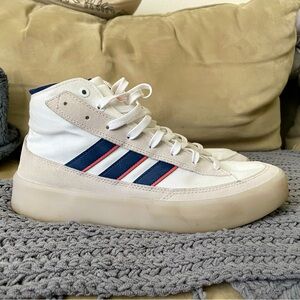 Adidas Znsored High White Grey Red Blue Navy Size 9.5